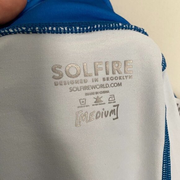 Solfire Mini Skort Womens Medium M Geometric Tennis Active Ruffle - Picture 5 of 6